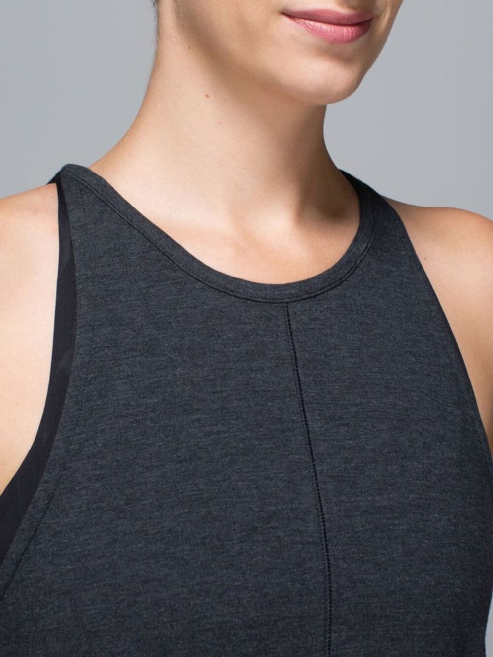 Lululemon Find Your Zen Tank Top Women's 10 Heather Black Sleeveless W1H66S EUC - Picture 10 of 12